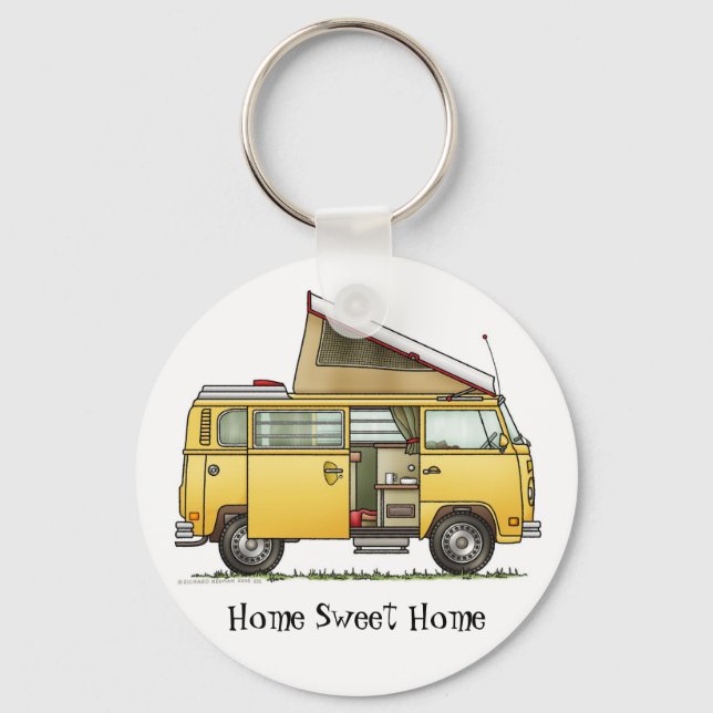 CampMobile Camper Van Keychain HSH Nyckelring (Framsida)