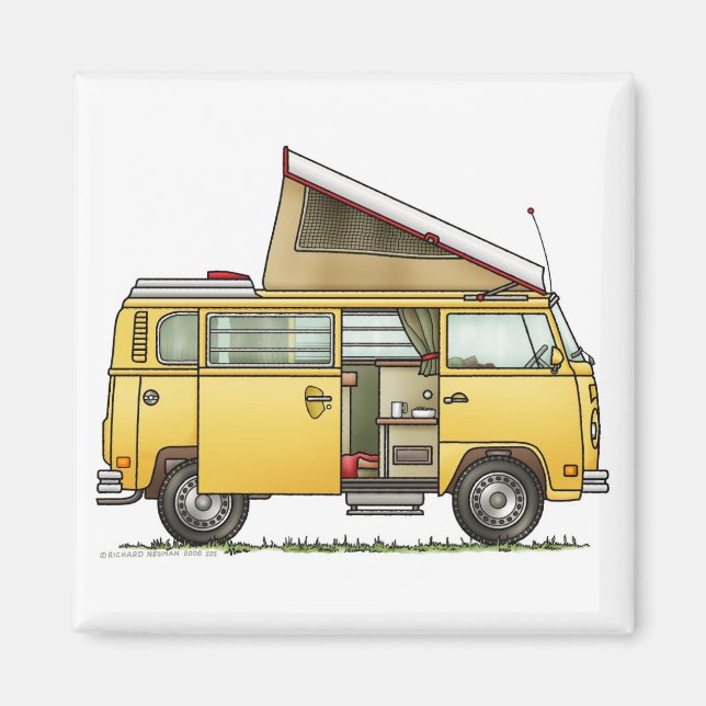 CampMobile Camper Van Magnet (Framsidan)