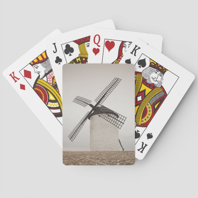 Campo de Criptana, antika La Mancha-vindkraftverk Casinokort (Baksidan)