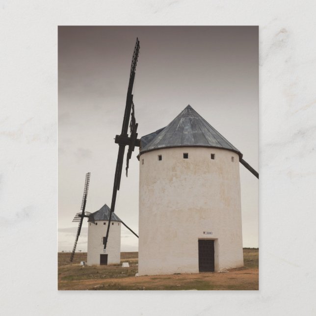 Campo de Criptana, antika La Mancha-vindkraftverk Vykort (Framsida)