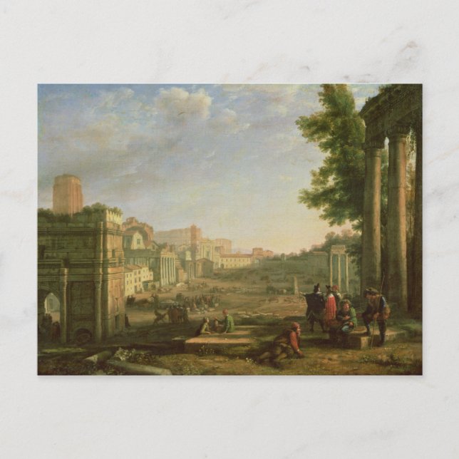 Campo Vaccino, Rom, 1636 Vykort (Framsida)