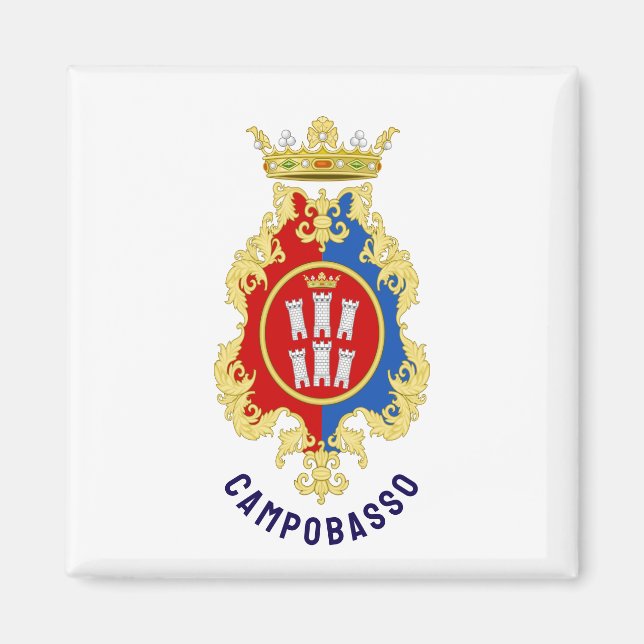 Campobassos vapen, Italien Magnet (Framsidan)