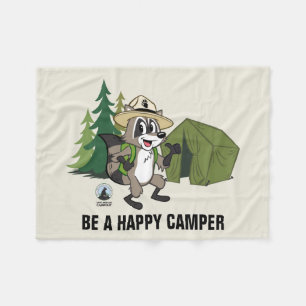 Campout för amerikan för skogsvaktarestack fleecefilt