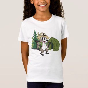 Campout för amerikan för skogsvaktarestack t shirt