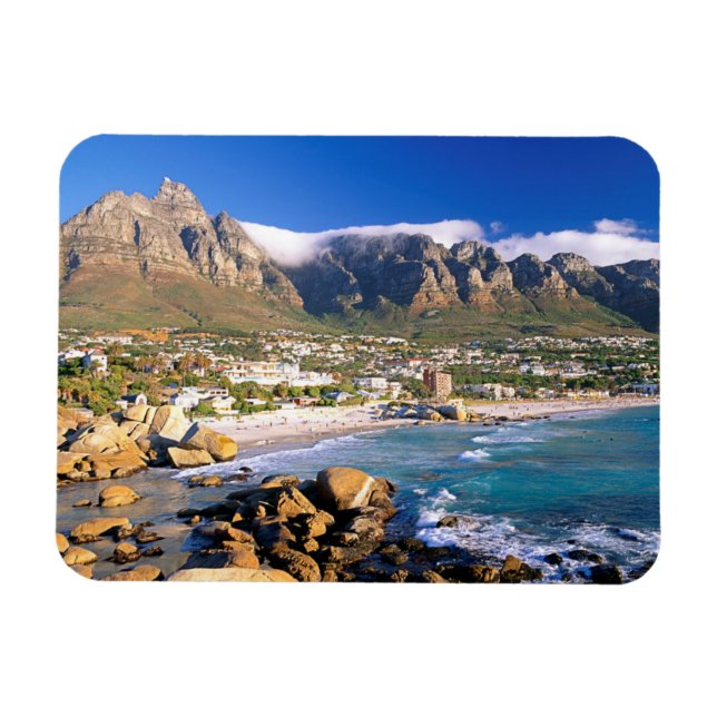 Camps Bay Beach och The Twelve Apostles Range Magnet (Horisontell)