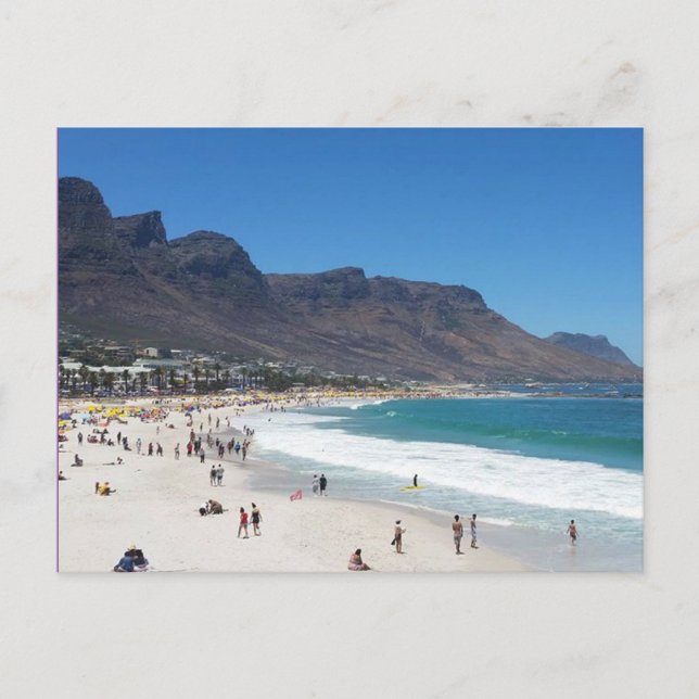 Camps Bay, Cape Town, South Afrika Postcard Vykort (Framsida)