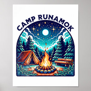 Camps Runamok musikalisk spelande tee för ungdomar Poster