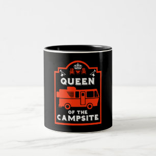 Campsitdrottning Två-Tonad Mugg