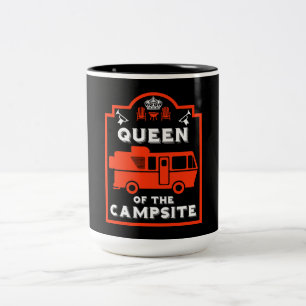 Campsitdrottning Två-Tonad Mugg