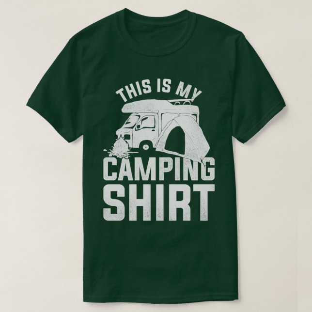 Campsite Nature Camp Funny Camper Outdoor Camping1 T Shirt (Design framsida)