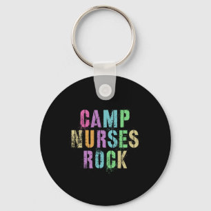Campsjuksköterskor gör rock Funny Camping Medical Nyckelring