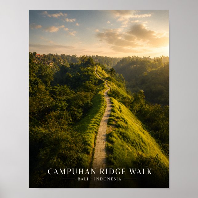 Campuhan Ridge Walk Bali Affisch (Framsidan)