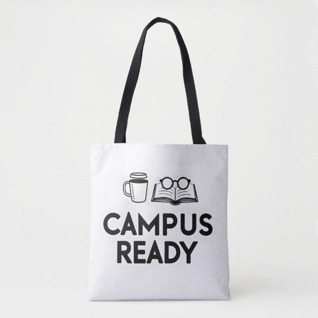 Campus Ready Estetisk Student Citat Toteväska Tygkasse (Framsida)