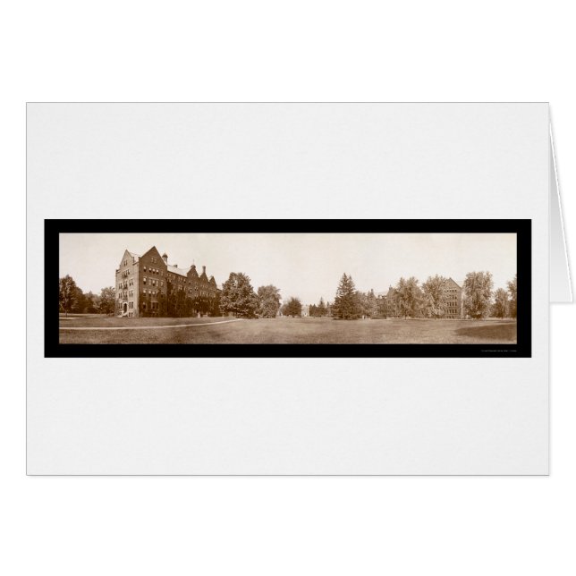 Campus Vassar College Photo 1912 Hälsningskort (Framsidan Horizontal)