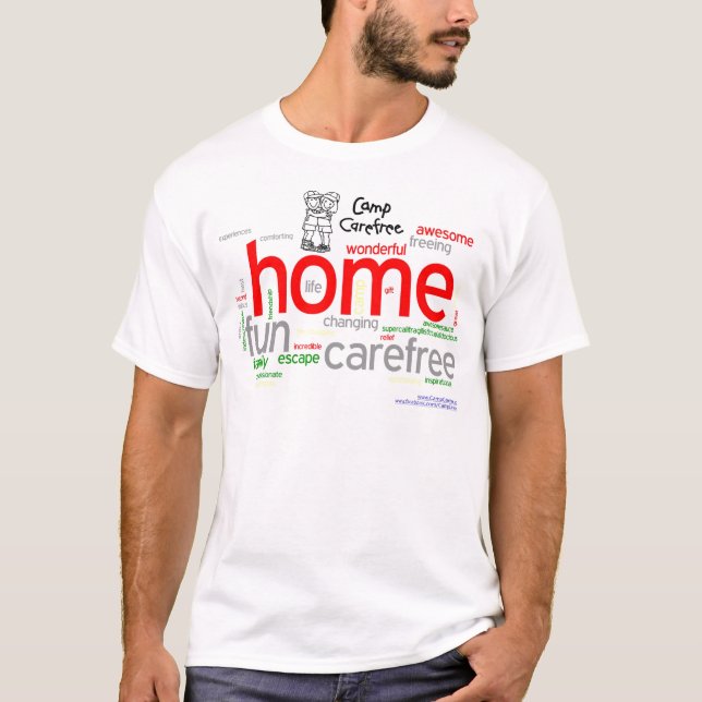 CampWordCloud.jpg Tee Shirt (Framsida)