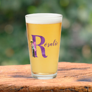 Campy Lila Shimmer Illustrated Brev R Glaskopp