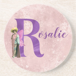 Campy Lila Shimmer Illustrated Brev R Underlägg