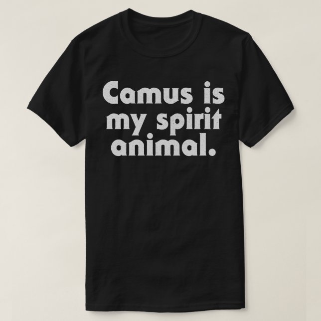 Camus är mitt andliga djur t shirt (Design framsida)