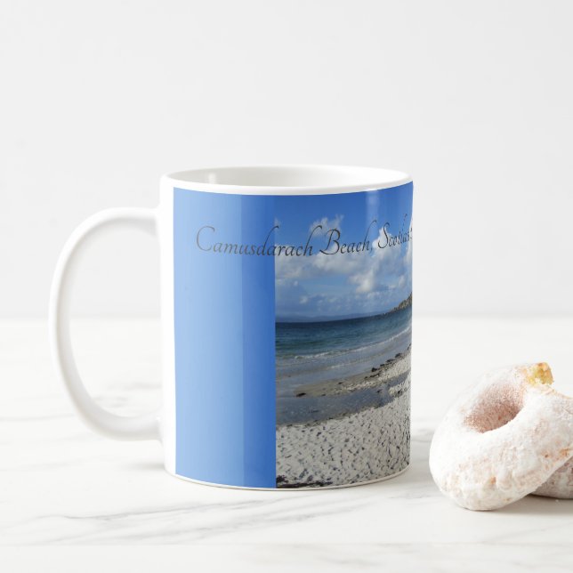 Camusdarach Beach, Arisaig, Skottland Kaffemugg (Med munk)