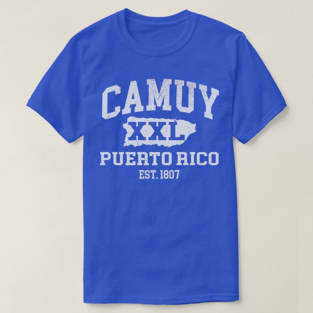 Camuy Puerto Rico XXL Athletic design 1 T Shirt (Design framsida)