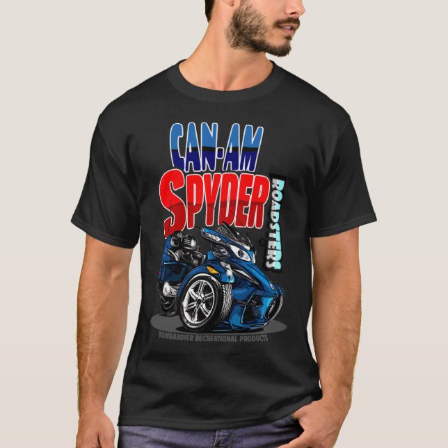 Can-Am Spyder Roadsters Retro Logo   T Shirt (Framsida)