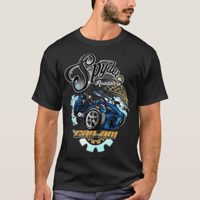 Can-Am Spyder Roadsters Retro Logotyp Classic T-Sh T Shirt (Framsida)