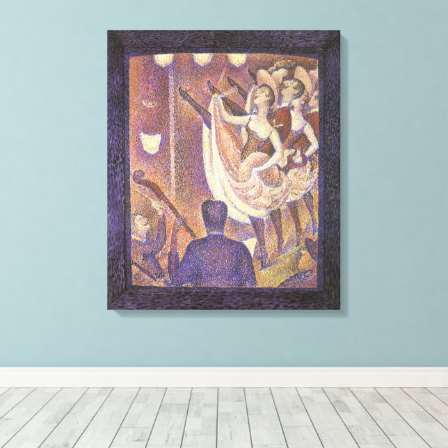 Can-can-dansen, Le Chahut av Georges Seurat Canvastryck (Insitu (trägolv))