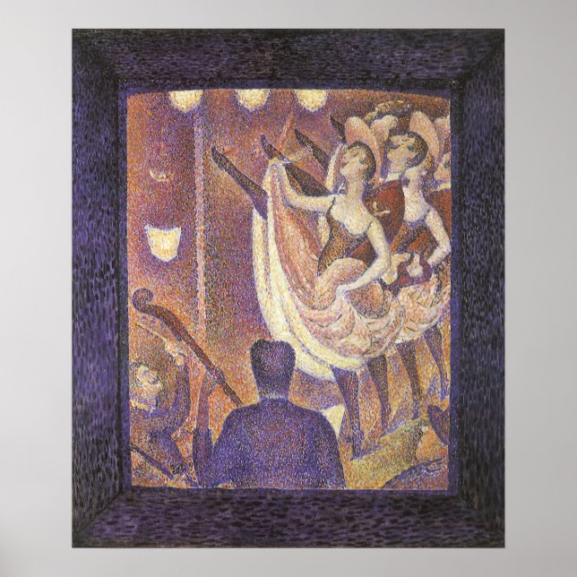Can-can-dansen, Le Chahut av Georges Seurat Poster (Framsidan)