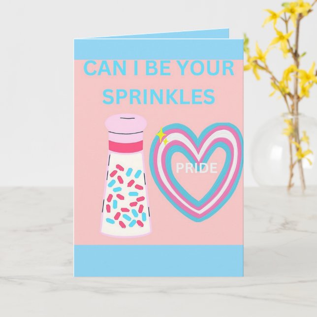 Can i be your sprinkles kort (Gul blomma)