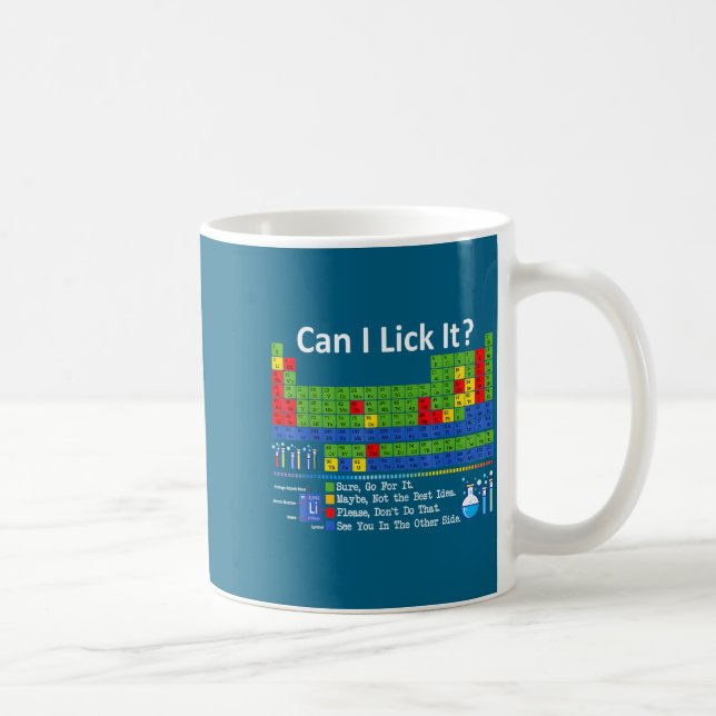 Can I Lick It Periodic Table Chart Science Teacher Kaffemugg (Höger)