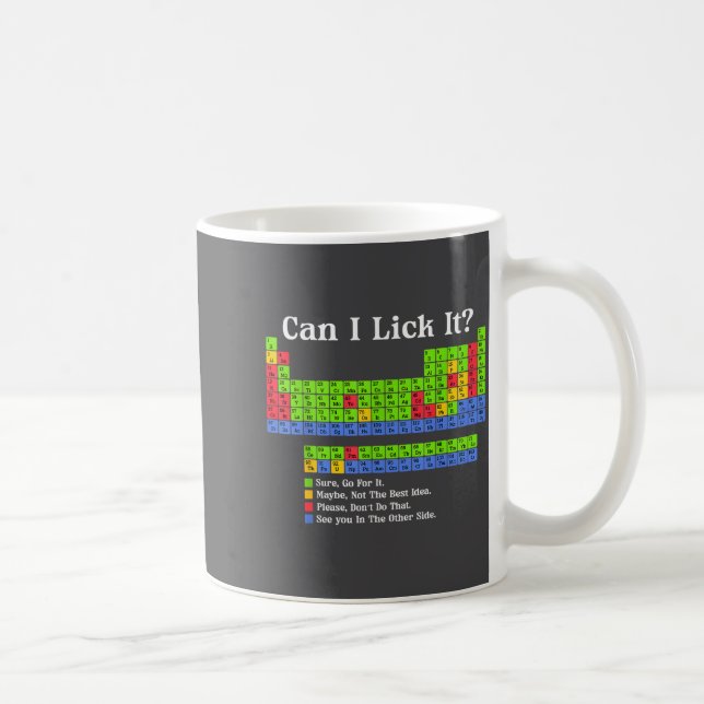 Can I Lick It Periodic Table Chart Science Teacher Kaffemugg (Höger)
