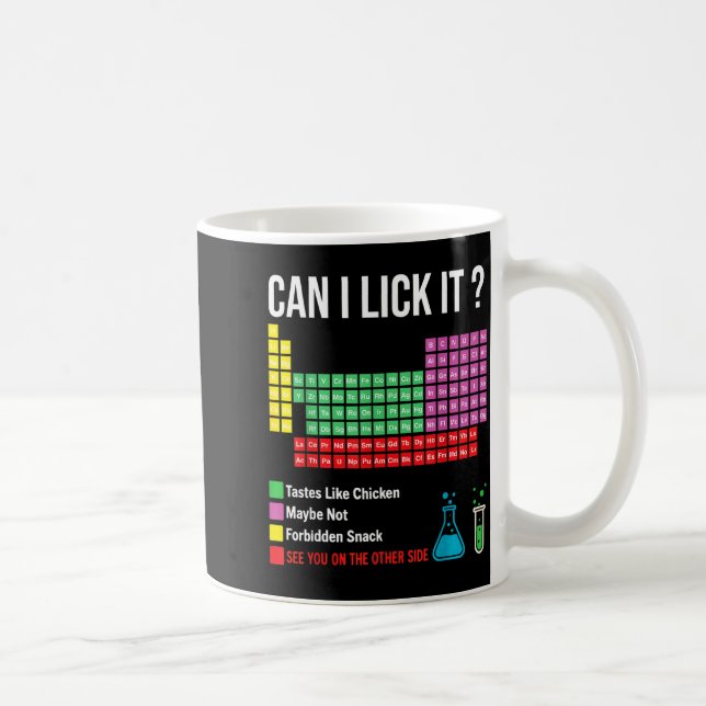 Can I Lick It Periodic Table Chart Science Teacher Kaffemugg (Höger)