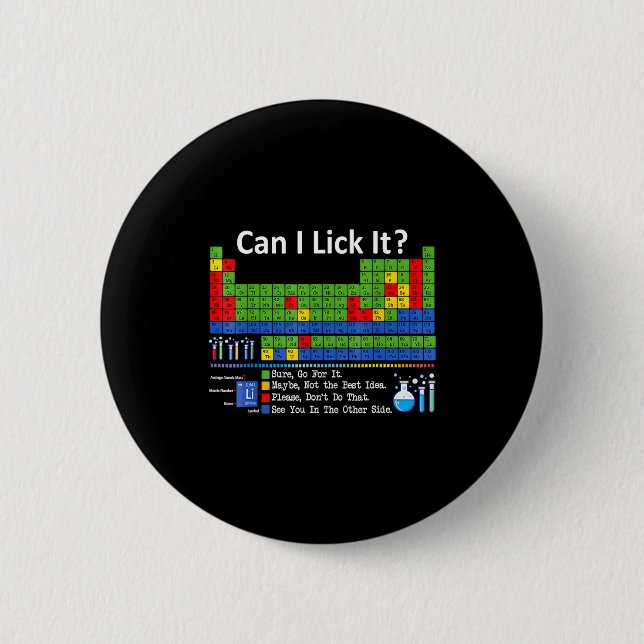 Can I Lick It Periodic Table Chart Science Teacher Knapp (Framsida)