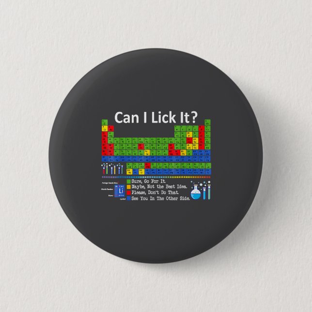 Can I Lick It Periodic Table Chart Science Teacher Knapp (Framsida)