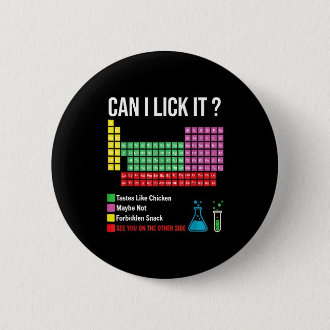 Can I Lick It Periodic Table Chart Science Teacher Knapp (Framsida)