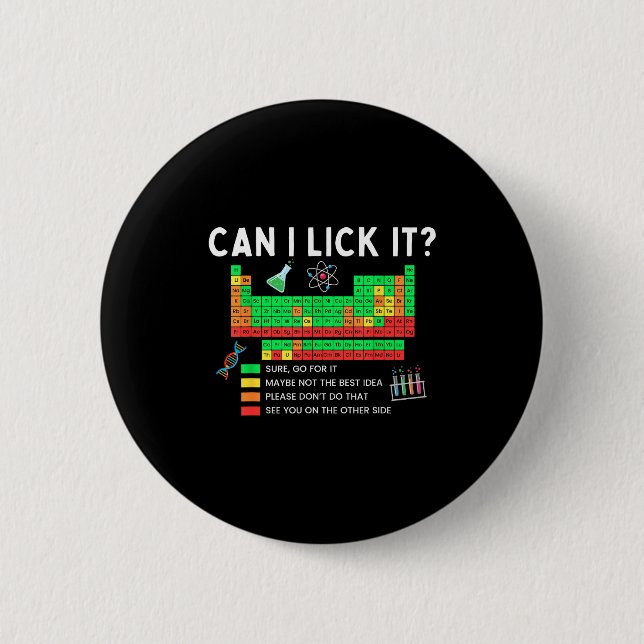 Can I Lick It Periodic Table Chart Science Teacher Knapp (Framsida)