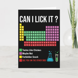 Can I Lick It Periodic Table Chart Science Teacher Kort