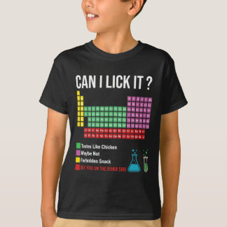 Can I Lick It Periodic Table Chart Science Teacher T Shirt