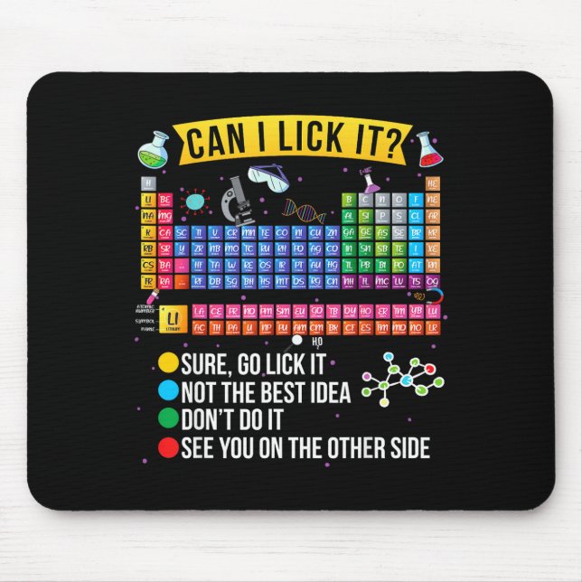 Can I Lick It Periodic Table Funny Science Chemist Musmatta (Framsidan)