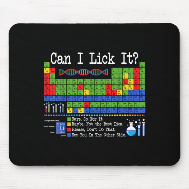 Can I Lick It Periodic Table Funny Science Teacher Musmatta (Framsidan)
