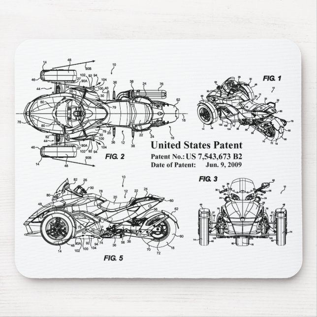 Can Is Spyder, US Patent Application Mousepad Musmatta (Framsidan)