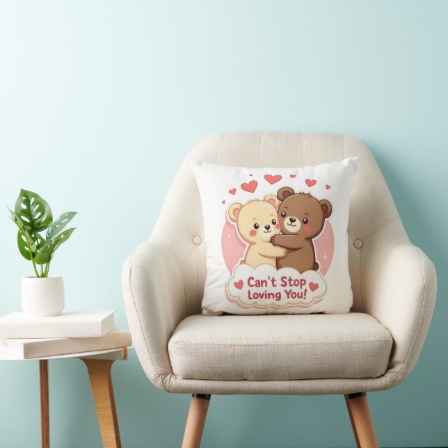 Can’t Stop Loving You Cute Valentine Pillow Kudde (Stol)