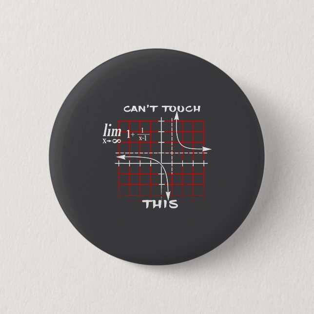Can T Touch This Equation Math Funny Gift  Knapp (Framsida)
