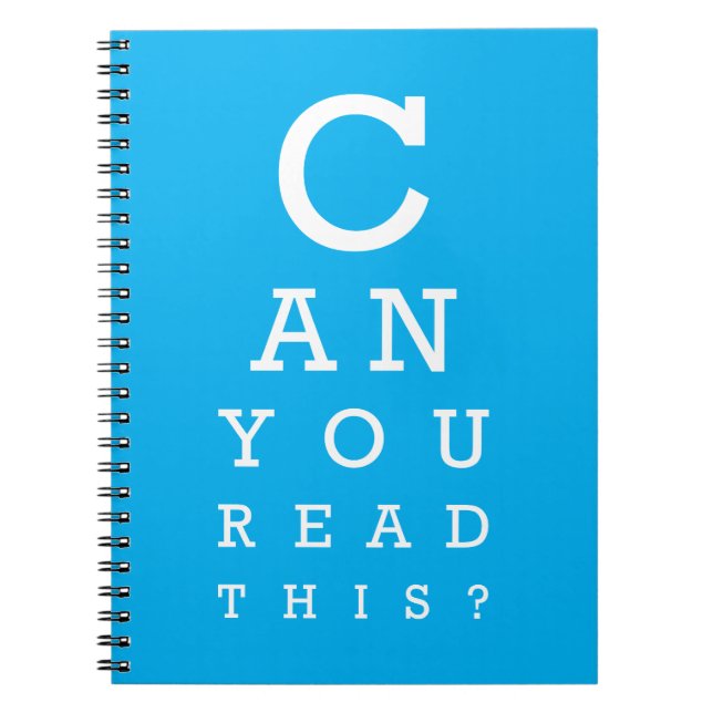 Can you read this? anteckningsbok (Framsidan)