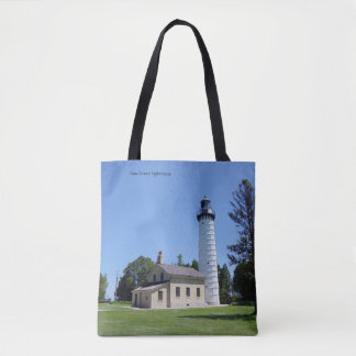 Cana Island Lighthouse all over bag Tygkasse