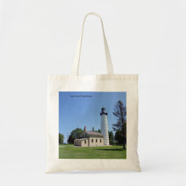 Cana Island Lighthouse tote bag Tygkasse