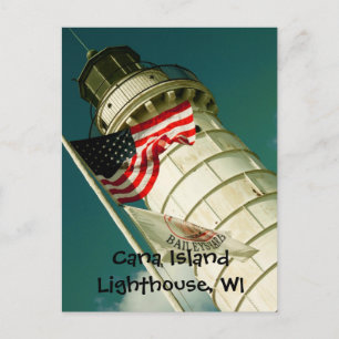 Cana Island Lighthouse, WI Vykort