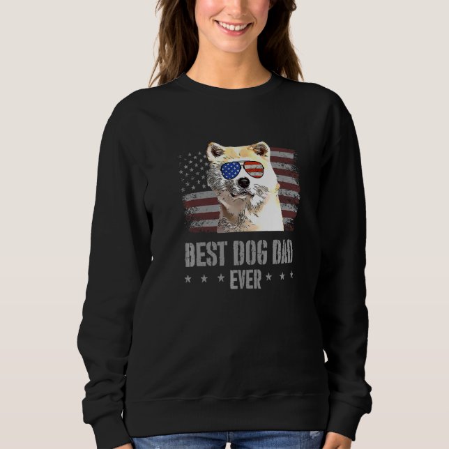 Canaan Hund Best Hund Pappa någonsin Retro USA Fl T Shirt (Framsida)