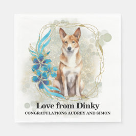 Canaan Hund Napkins med foto Pappersservett