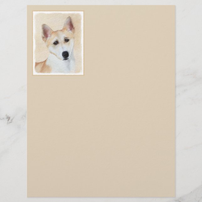 Canaan Hund Painting - Cute Original Hund Art (Framsida)